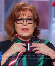 Joy's printed scarf on The View