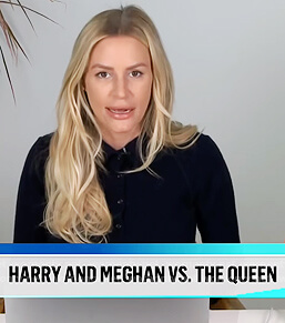 Morgan's navy ribbed polo sweater on E! News Daily Pop