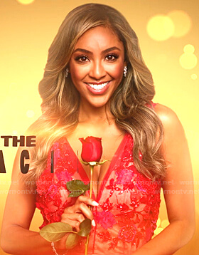 Tayshia's opening scene dress on The Bachelorette