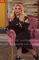 Wendy's black cutout sweater dress