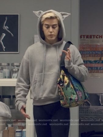 Shane's grey hoodie with ears on Tiny Pretty Things