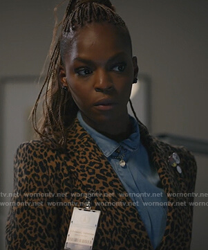 Vanessa's leopard print blazer on All Rise