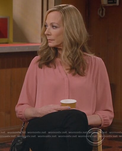 Bonnie pink 3/4 sleeve blouse on Mom