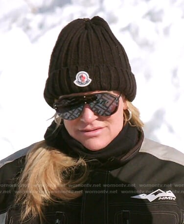Heather's black beanie and Fendi sunglasses on The Real Housewives of Salt Lake City