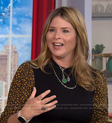 Jenna's floral-sleeve top on Today