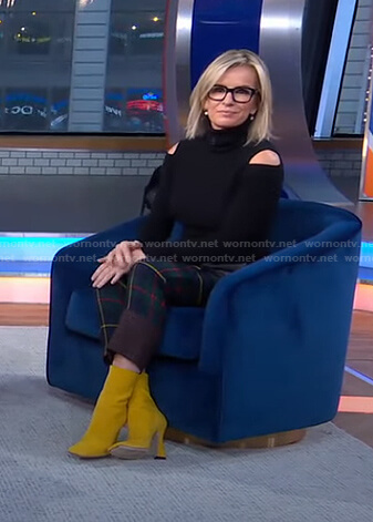 Jennifer's patchwork pants on Good Morning America