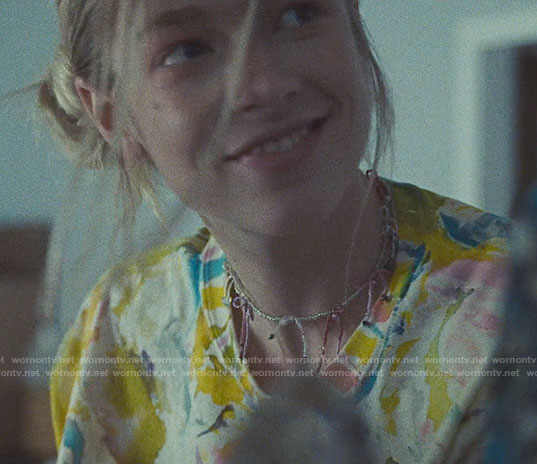 Jules's paint splatter sweatshirt on Euphoria