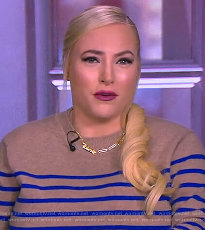 Meghan's striped cashmere sweater on The View