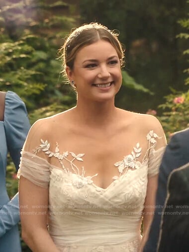 Nic's wedding dress on The Resident