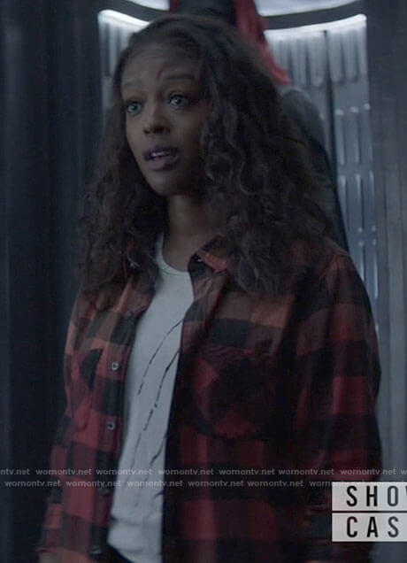 Ryan's ombre checked shirt on Batwoman