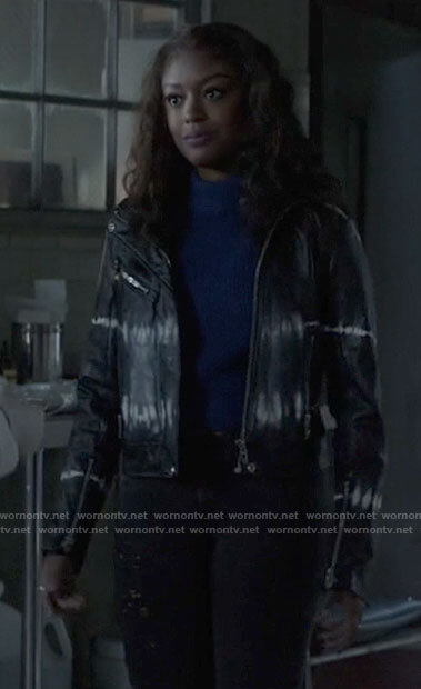 Ryan's tie dye leather jacket on Batwoman