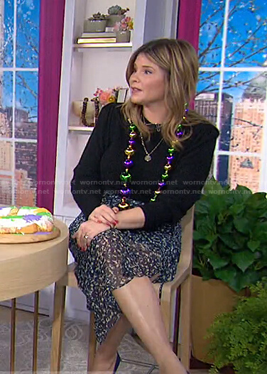 Jenna's floral ruched skirt on Today