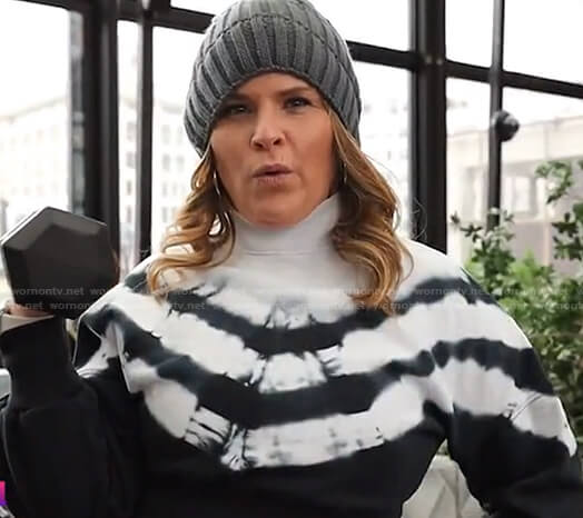 Jenna's tie dye mock neck sweatshirt on Today