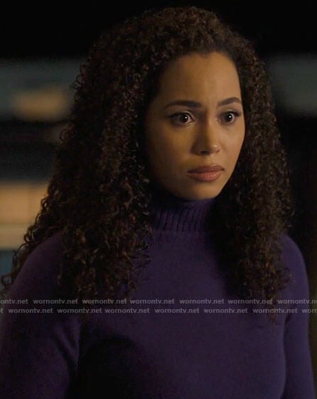 Macy's purple turtleneck sweater on Charmed