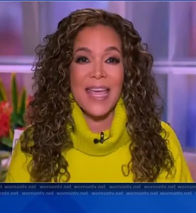 Sunny's neon turtleneck sweater on The View