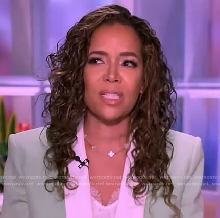 Sunny's contrast lapel blazer on The View