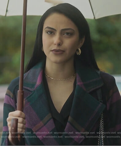 Veronica's green plaid coat on Riverdale