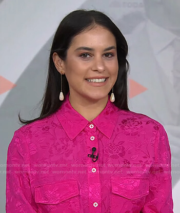 Donna's pink floral shirt on Today