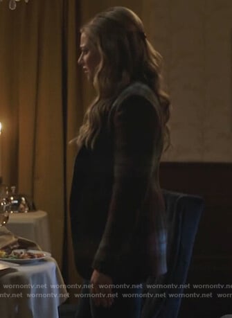 Betty's blue plaid puff sleeve blazer on Riverdale
