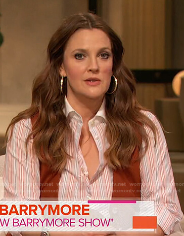 Drew Barrymore's striped shirt on Today