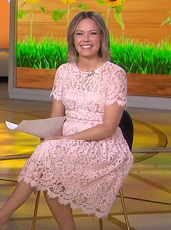 Dylan's pink lace dress on Today