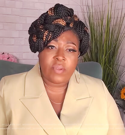 Loni's green blazer dress on The Real