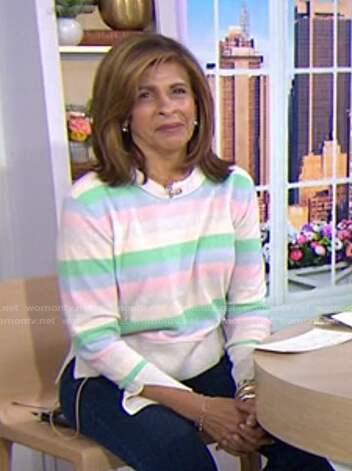 Hoda's striped sweater on Today