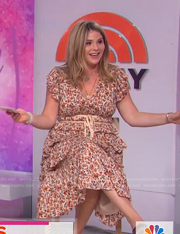 Jenna's floral print tie waist dress on Today