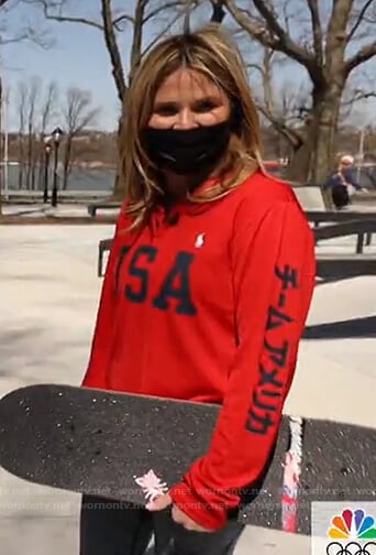 Jenna's USA sweatshirt on Today