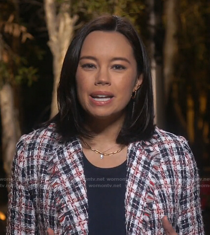 Jo Ling Kent's plaid tweed jacket on Today