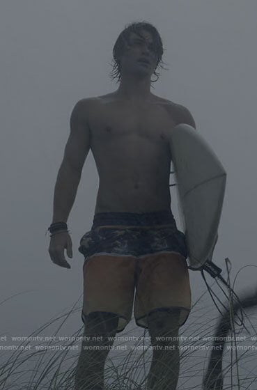 John B's colorblock board shorts on Outer Banks