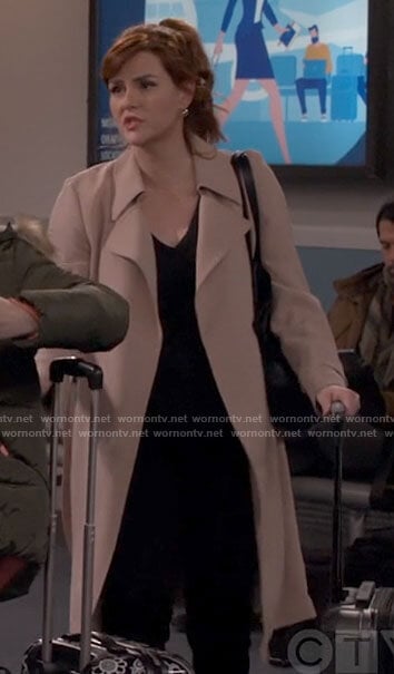 Julia's blush coat on B Positive