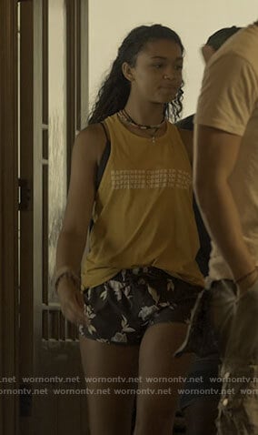 Kiara's happiness comes in waves top on Outer Banks