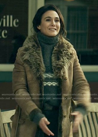 Lana's grey fair isle turtleneck on Superman and Lois