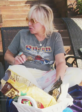 Margaret's gray Queen print tee on The Real Housewives of New Jersey