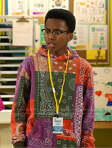 Noah's bandana hoodie on Bunkd