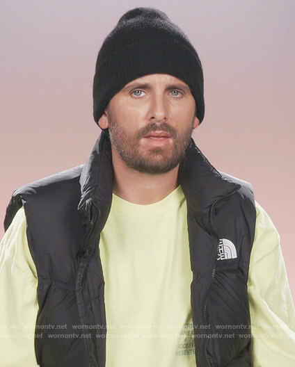 Scott's black puffer vest on Keeping Up with the Kardashians