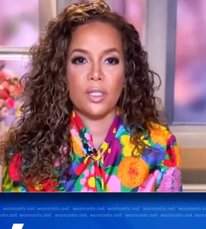 Sunny's multi-colored floral dress on The View