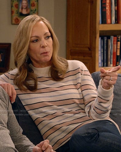 Bonnie's striped sweater on Mom