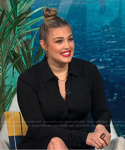 Carissa's black polo dress on E! News Daily Pop