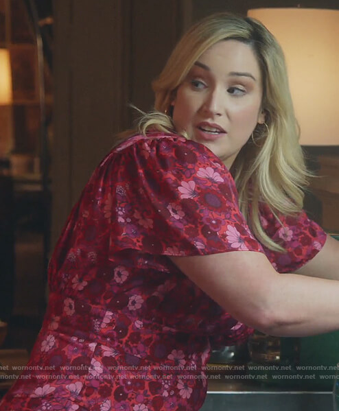 Davia's pink floral dress on Good Trouble