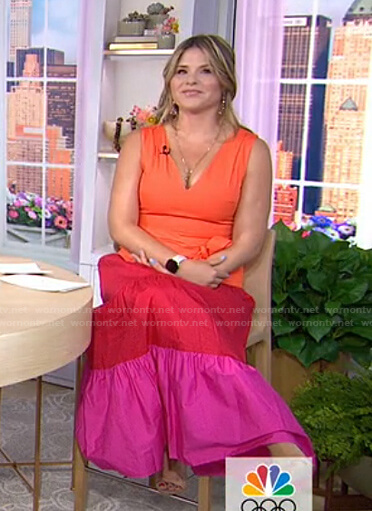 Jenna's colorblock maxi dress on Today