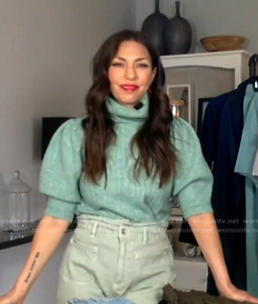 Melissa's green turtleneck sweater on Today