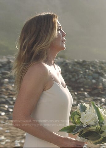 Meredith's wedding dress on Greys Anatomy