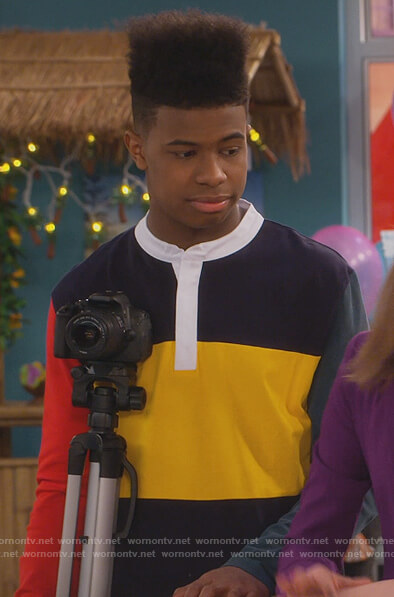 Muchy's colorblock shirt on Side Hustle