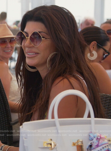 Teresa's diamond sunglasses on The Real Housewives of New Jersey