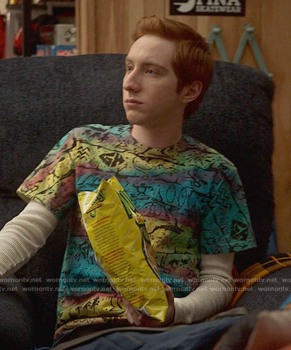 Big Red's tie dye t-shirt on High School Musical The Musical The Series