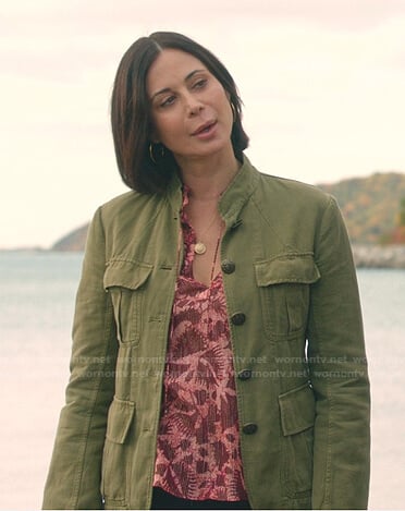 Cassie's green utility jacket on Good Witch