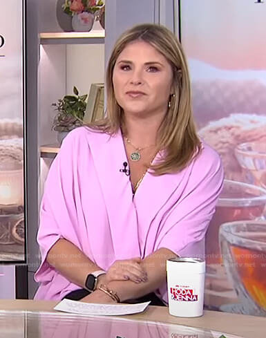 Jenna's pink wrap blouse on Today