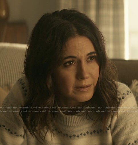Lana's grey fair isle sweater on Superman and Lois